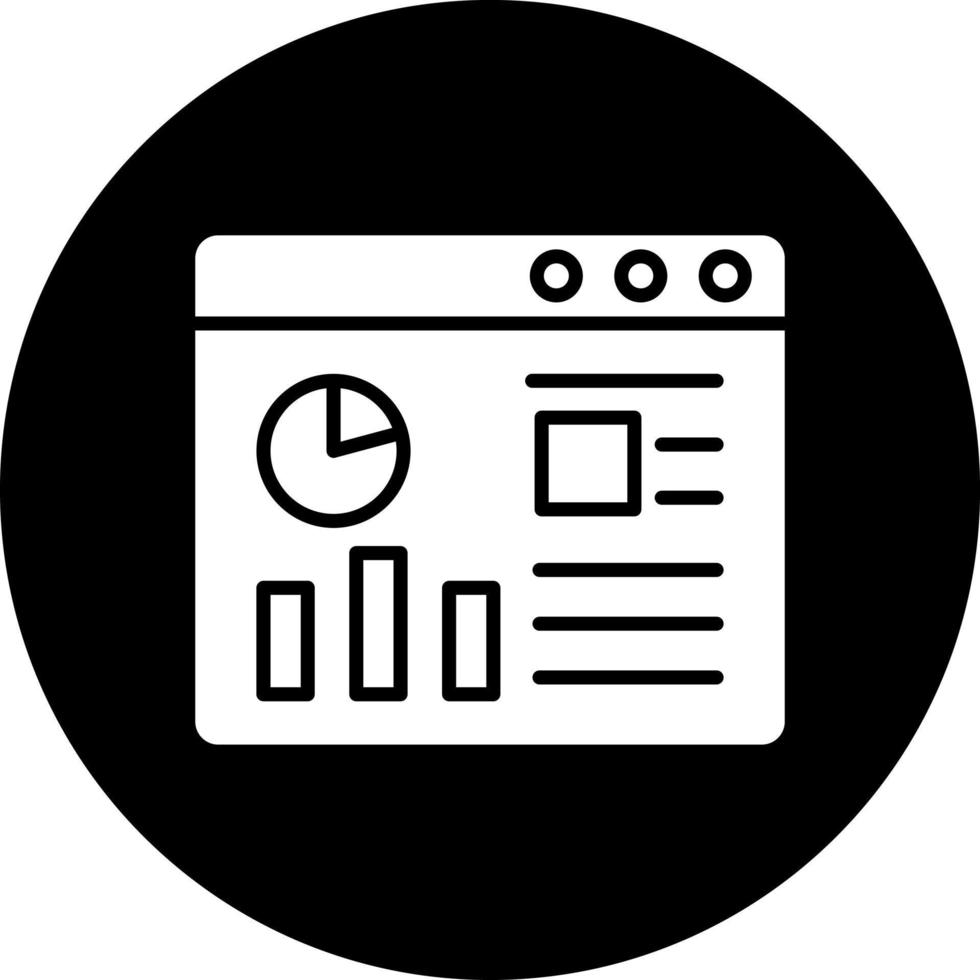 Website Dashboard Vector Icon Style