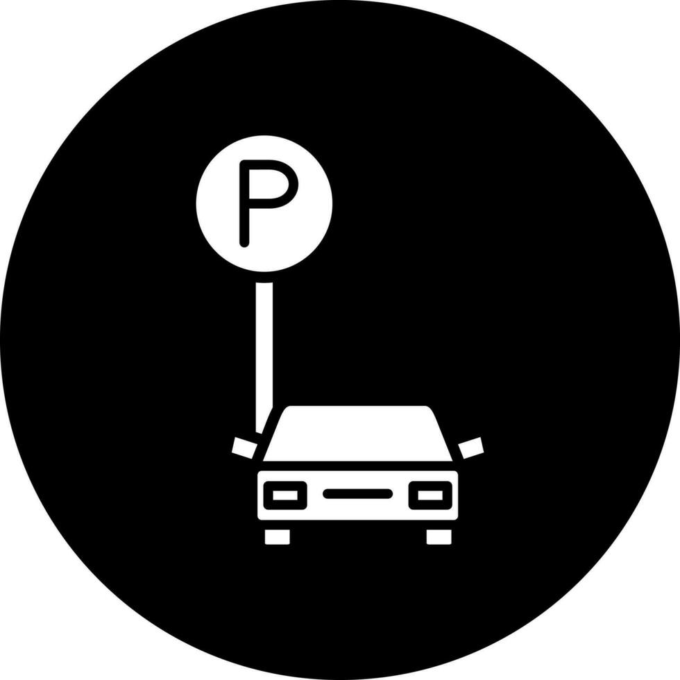 Car Park Vector Icon Style
