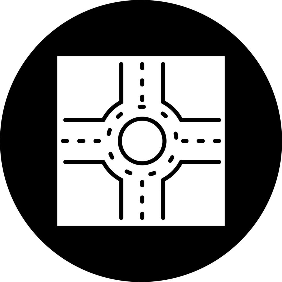 Roundabout Vector Icon Style