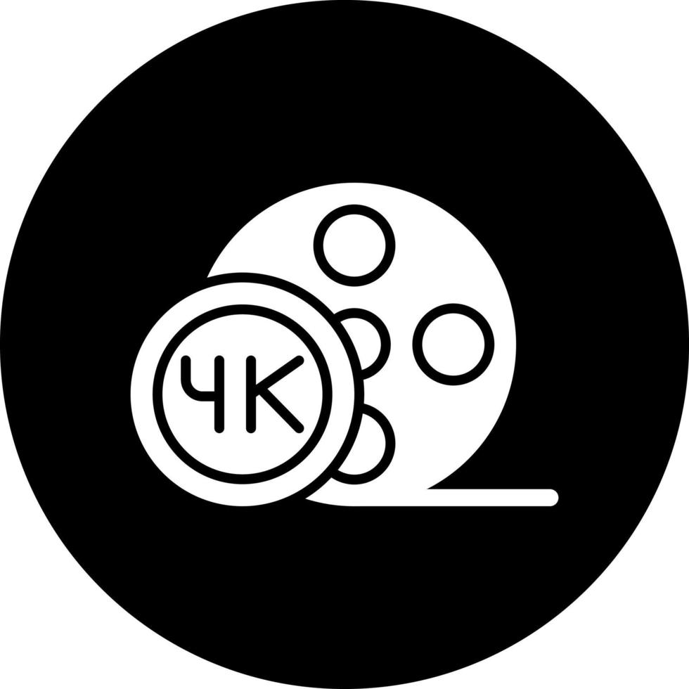 4k Film Vector Icon Style