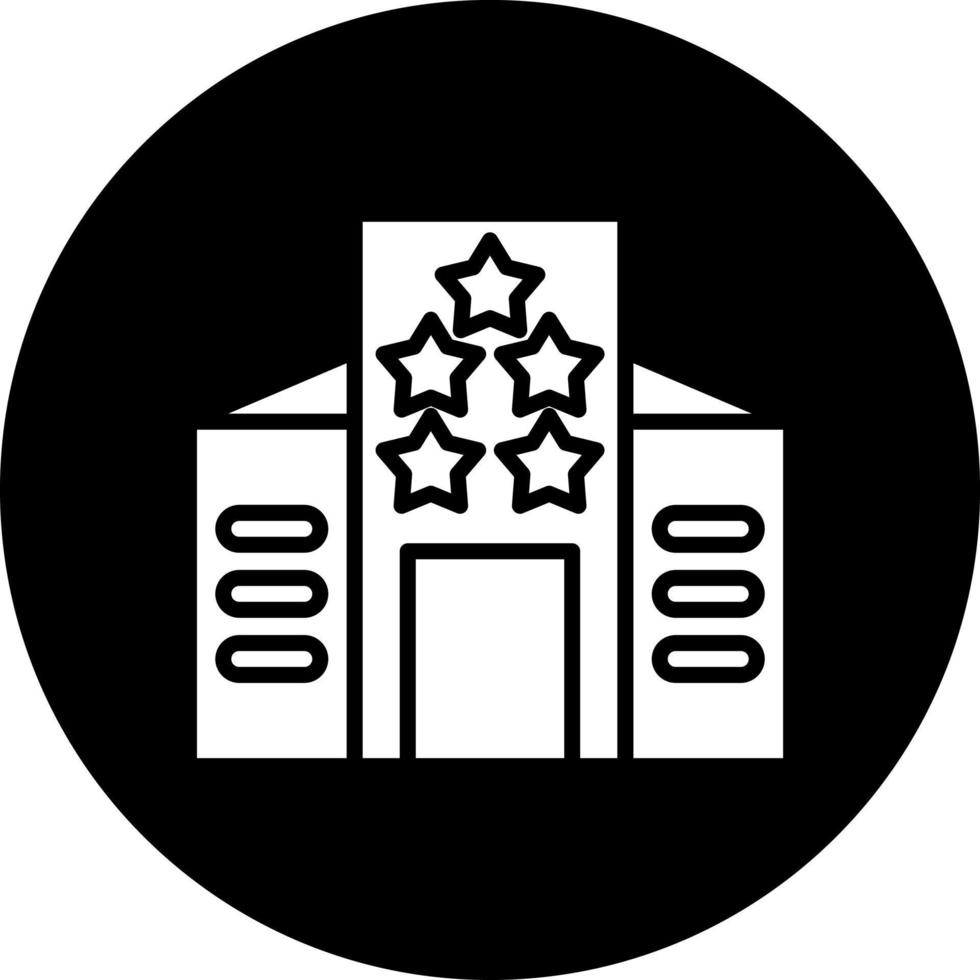 Five Star Hotel Vector Icon Style