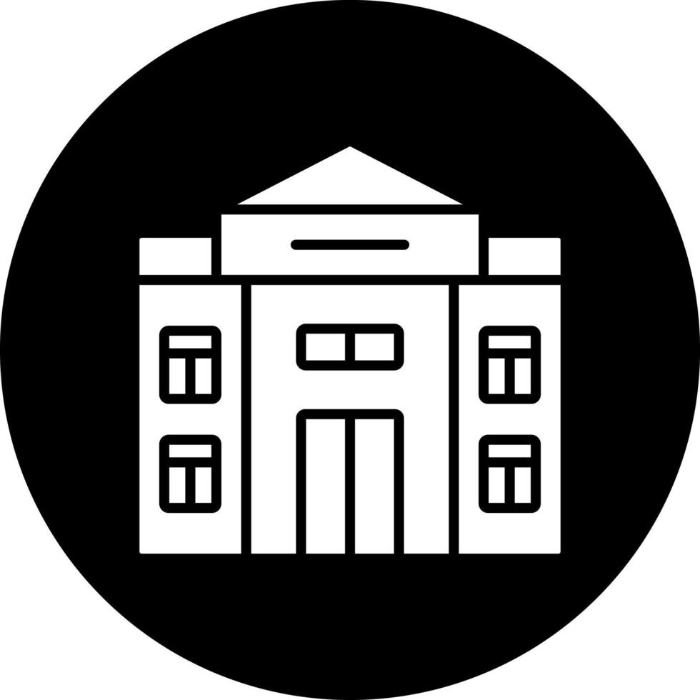 Old Building Vector Icon Style