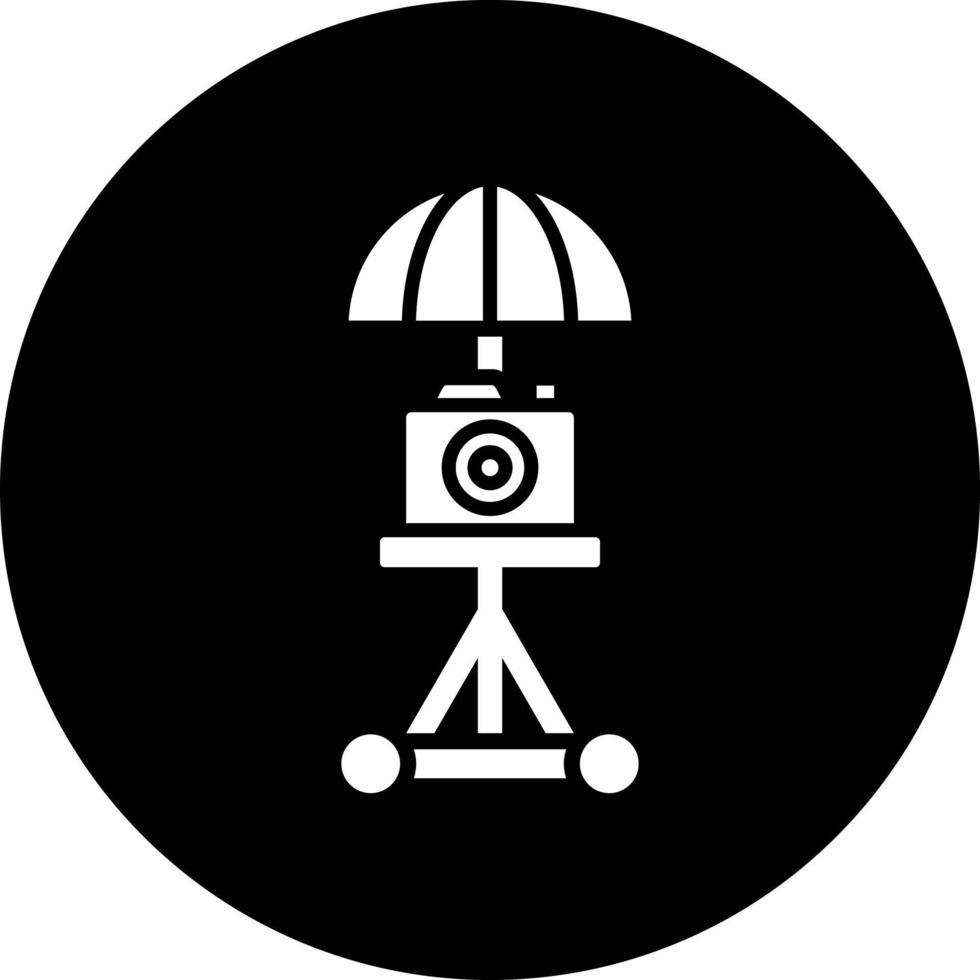 Umbrella Camera Vector Icon Style