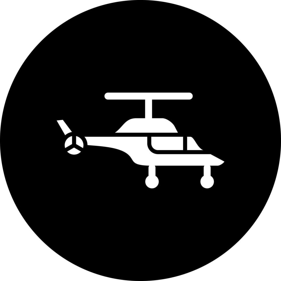 Helicopter Vector Icon Style