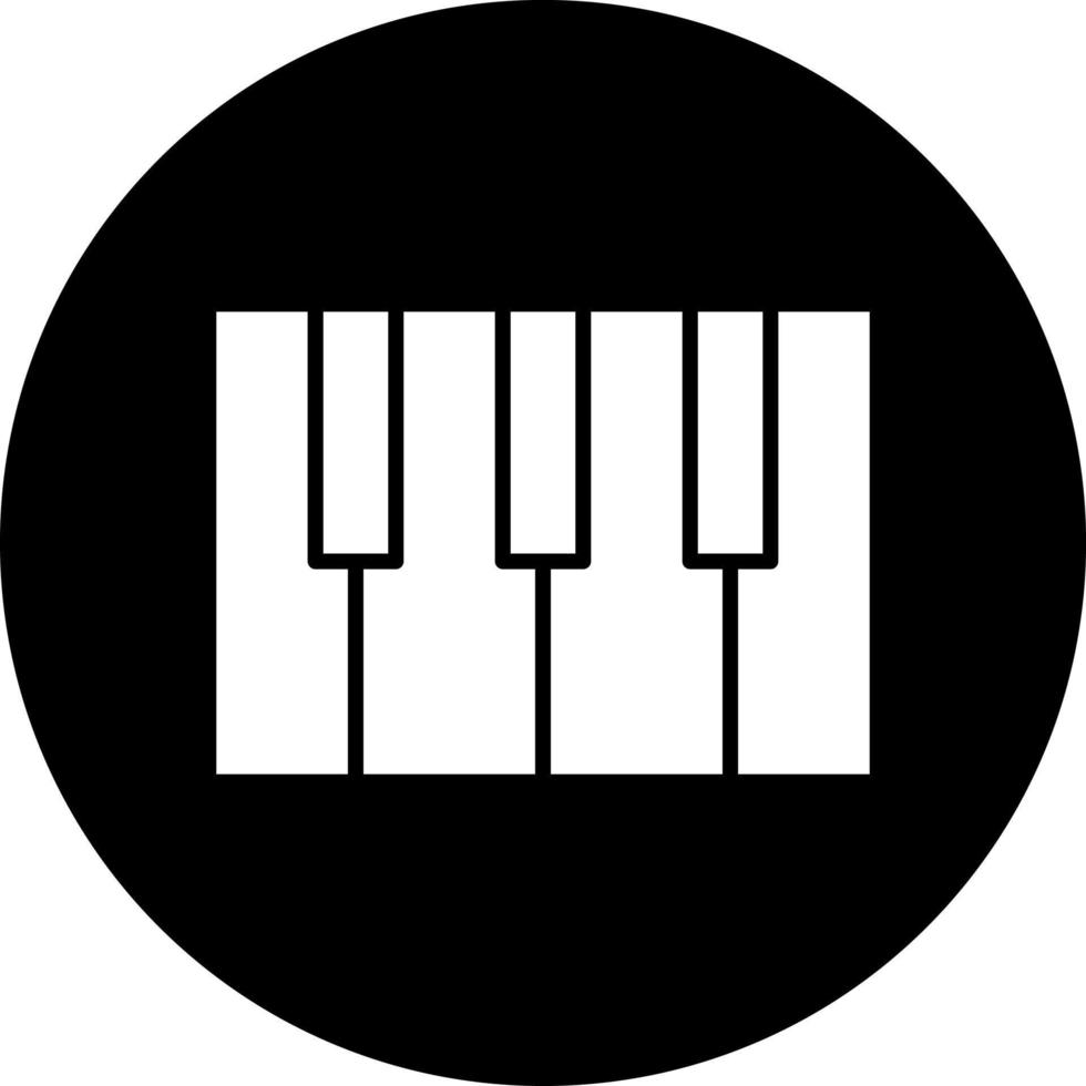 Piano Vector Icon Style