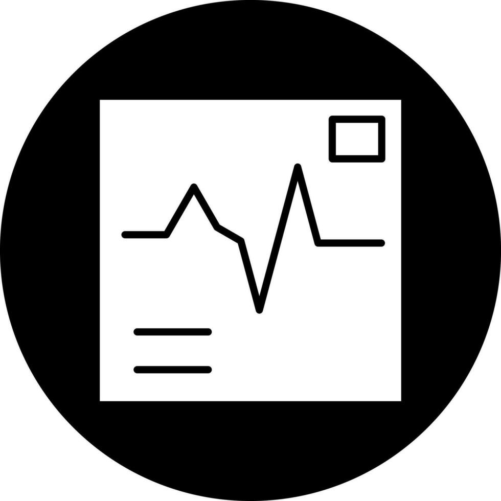 electrocardiograma vector icono estilo