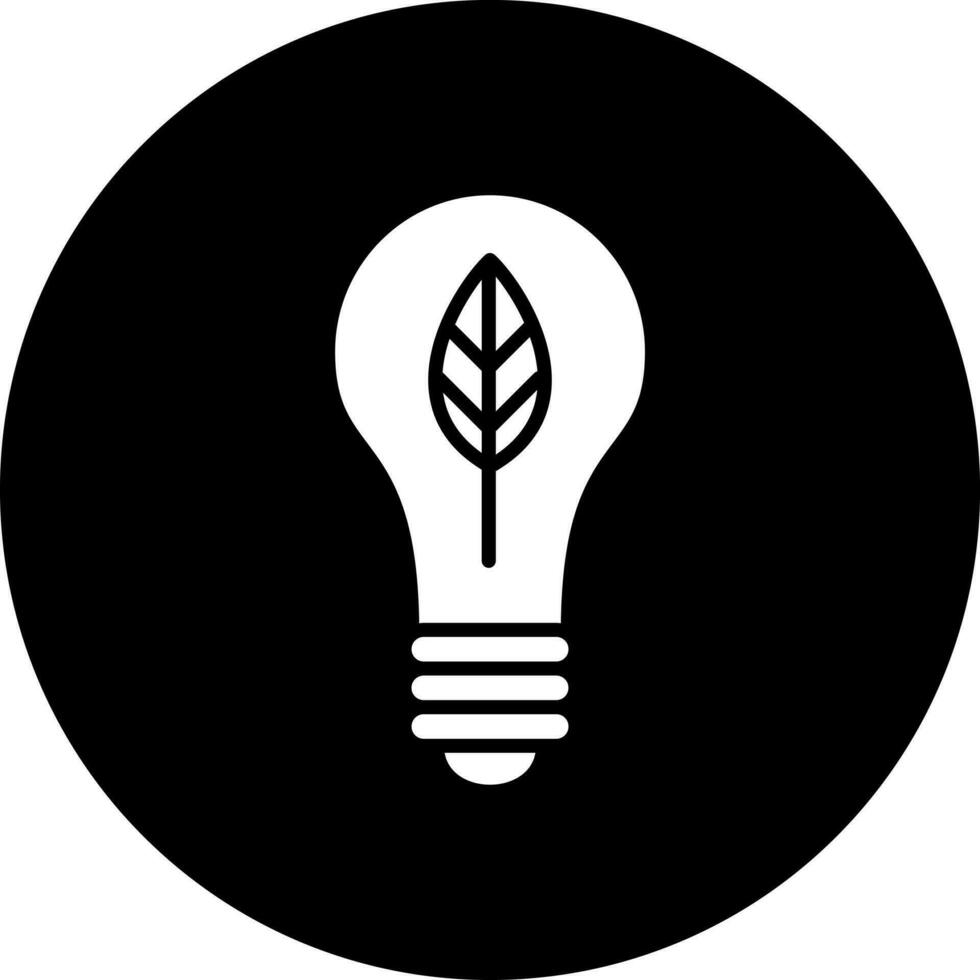 Ecologic Bulb Vector Icon Style