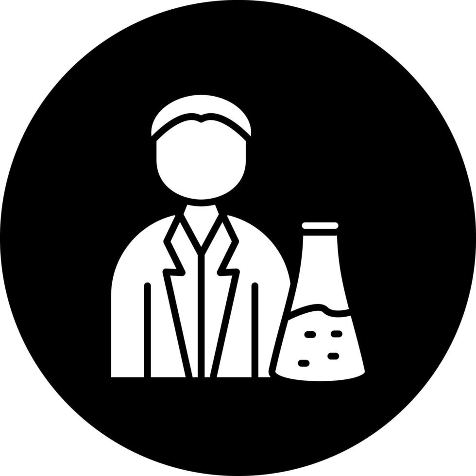 Chemist Vector Icon Style