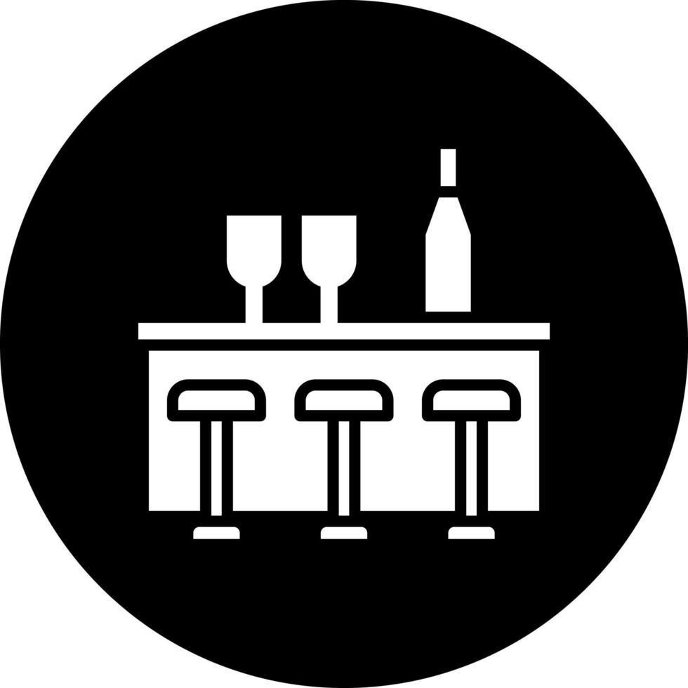 bar mostrador vector icono estilo