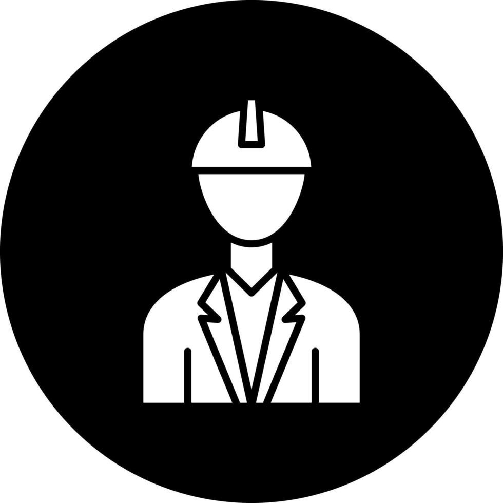 Male Engineer Vector Icon Style