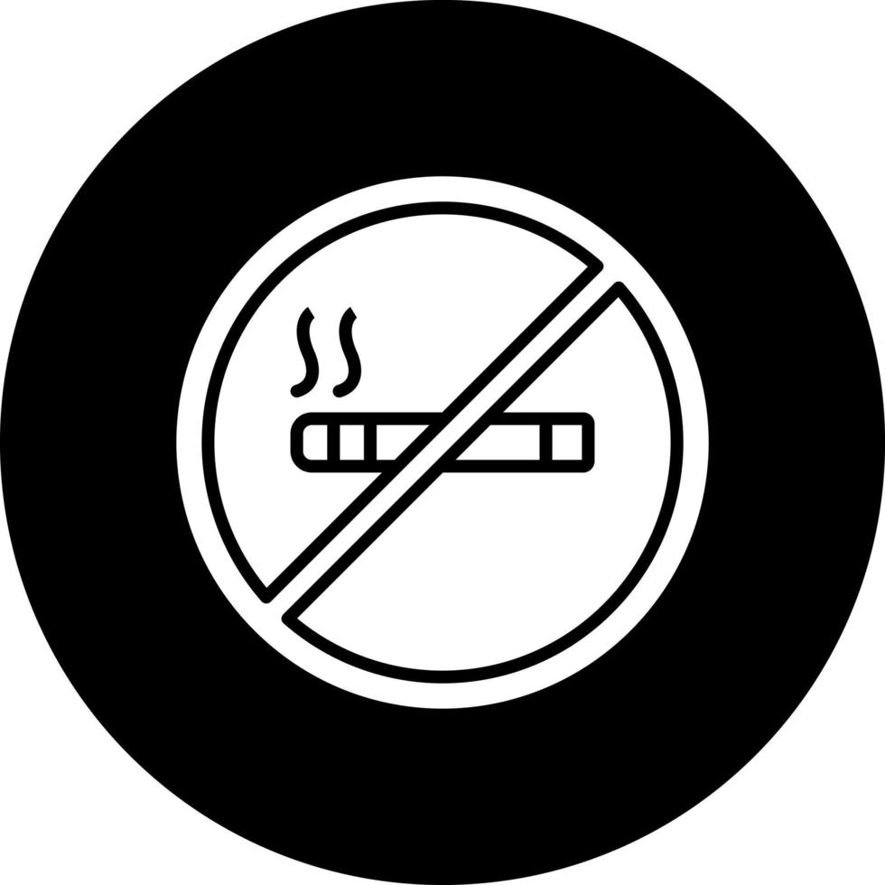 No de fumar vector icono estilo