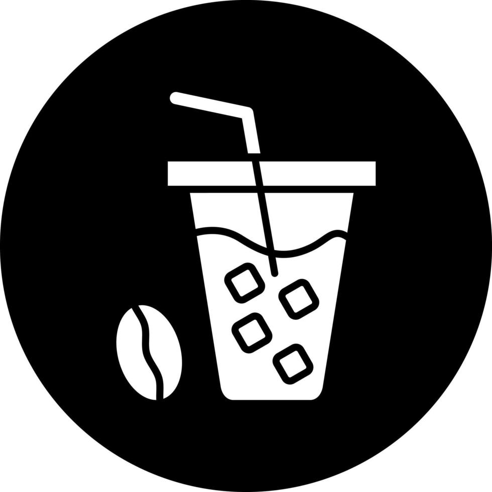 Iced Coffee Vector Icon Style