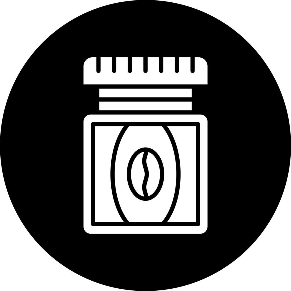 Coffee Jar Vector Icon Style