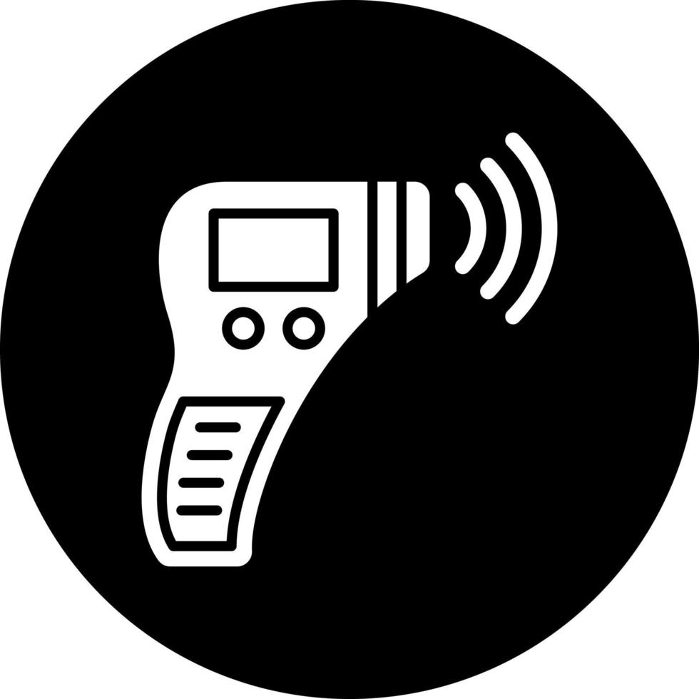 Thermometer Gun Vector Icon Style