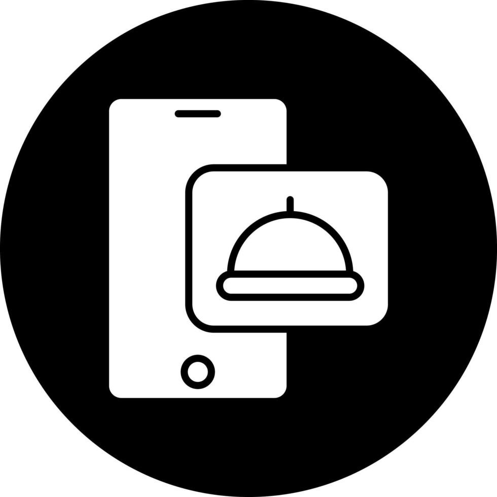 comida aplicación vector icono estilo