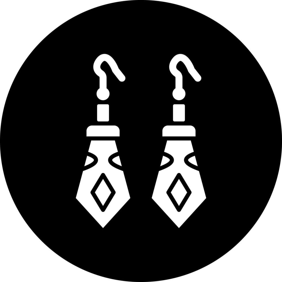 Earrings Vector Icon Style