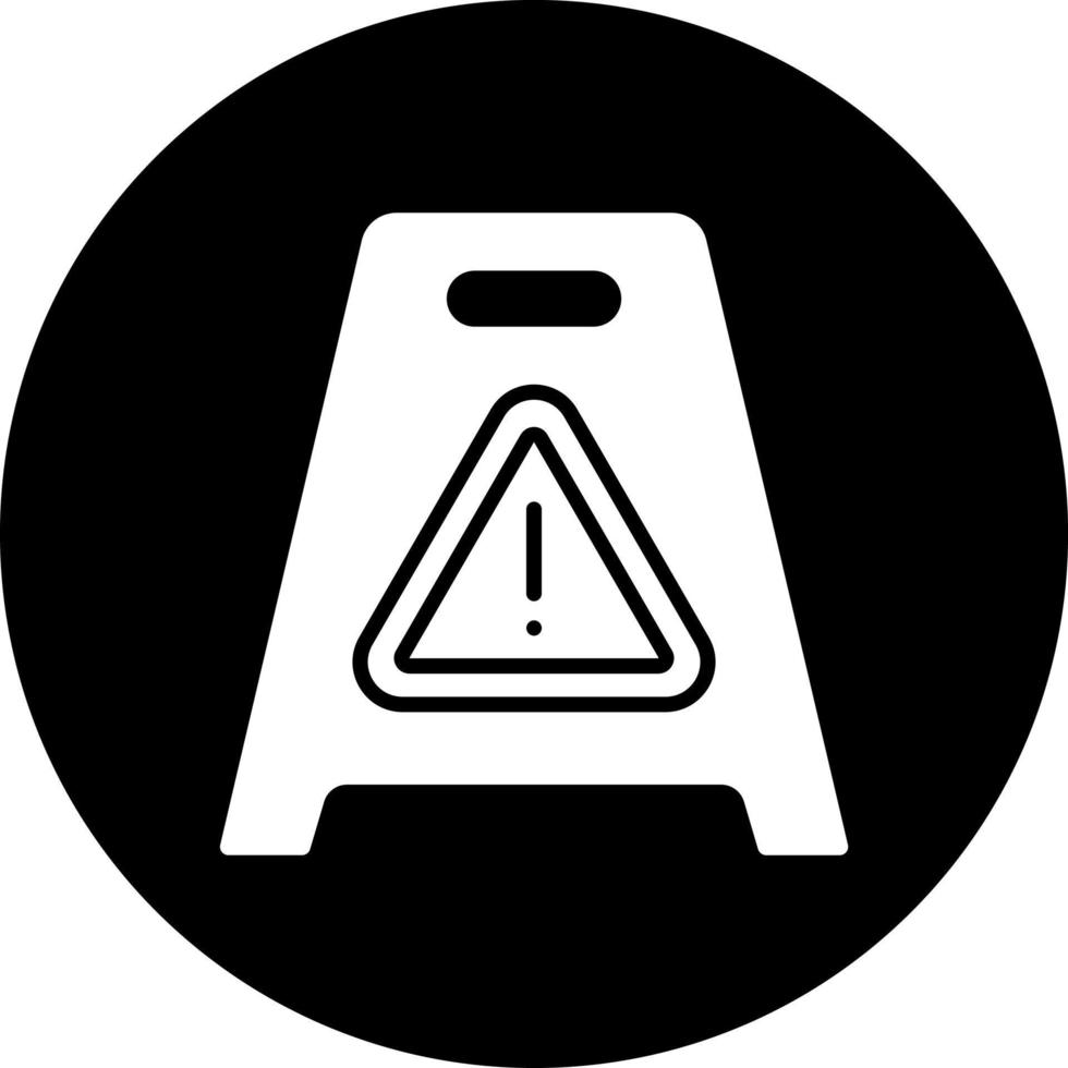 Wet Floor Vector Icon Style