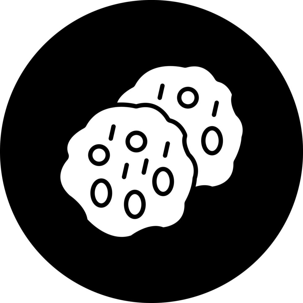 Chocolate Chip Cookie Vector Icon Style