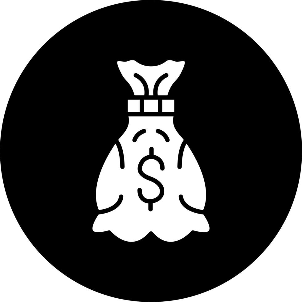 Money Bag Vector Icon Style