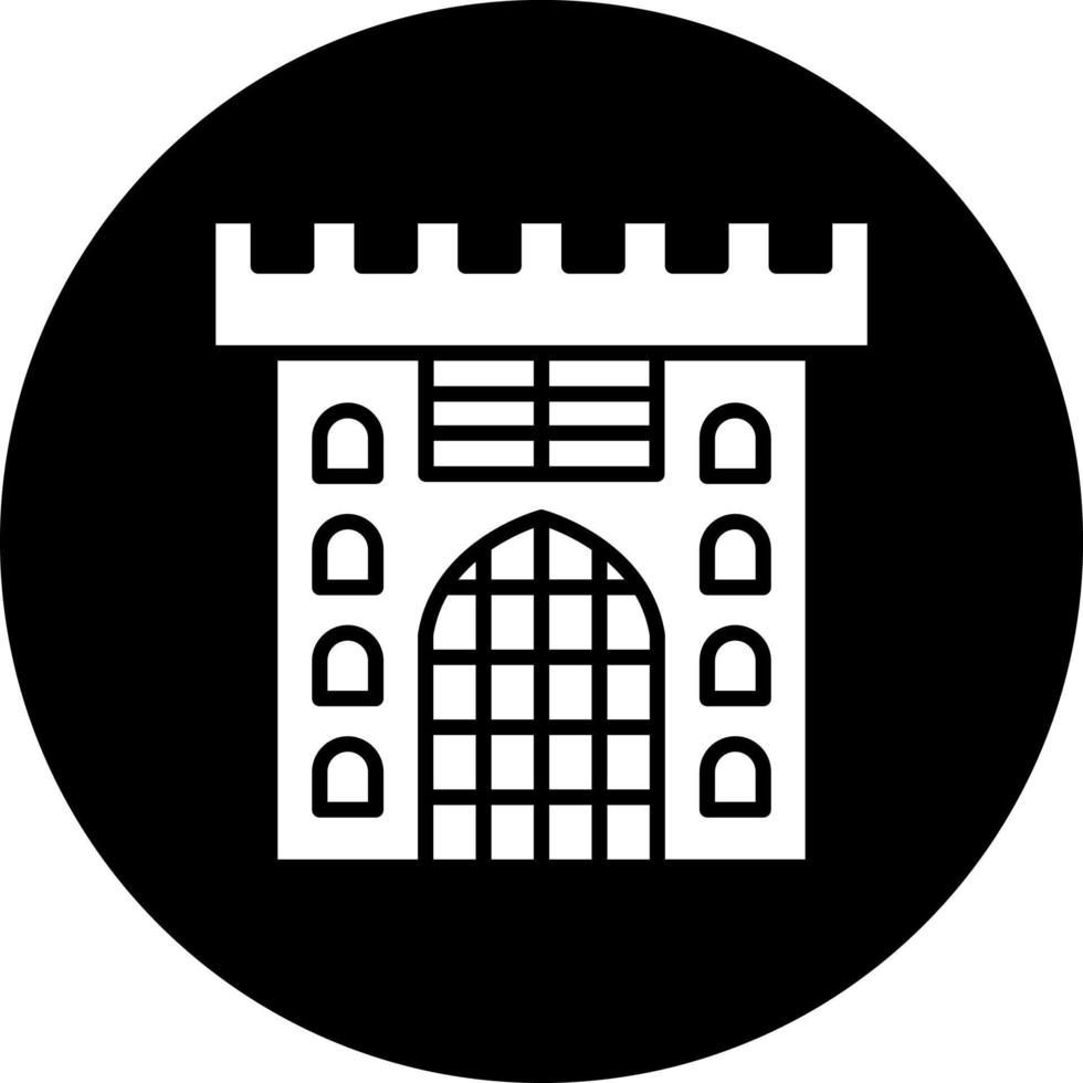 Castle Gate Vector Icon Style