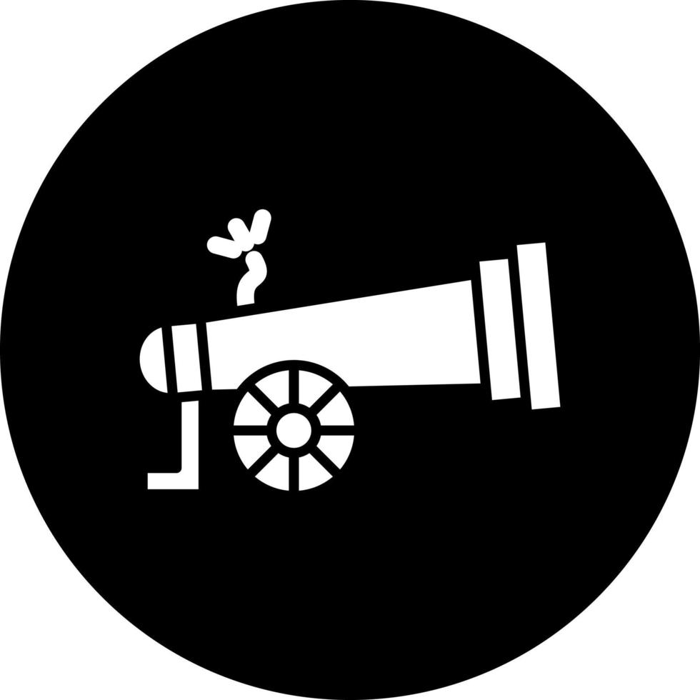 Cannon Vector Icon Style