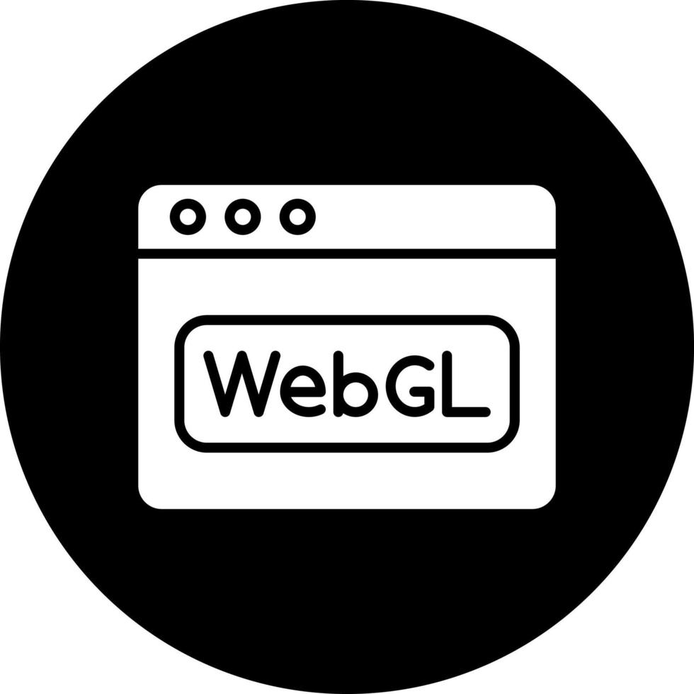 webgl vector icono estilo