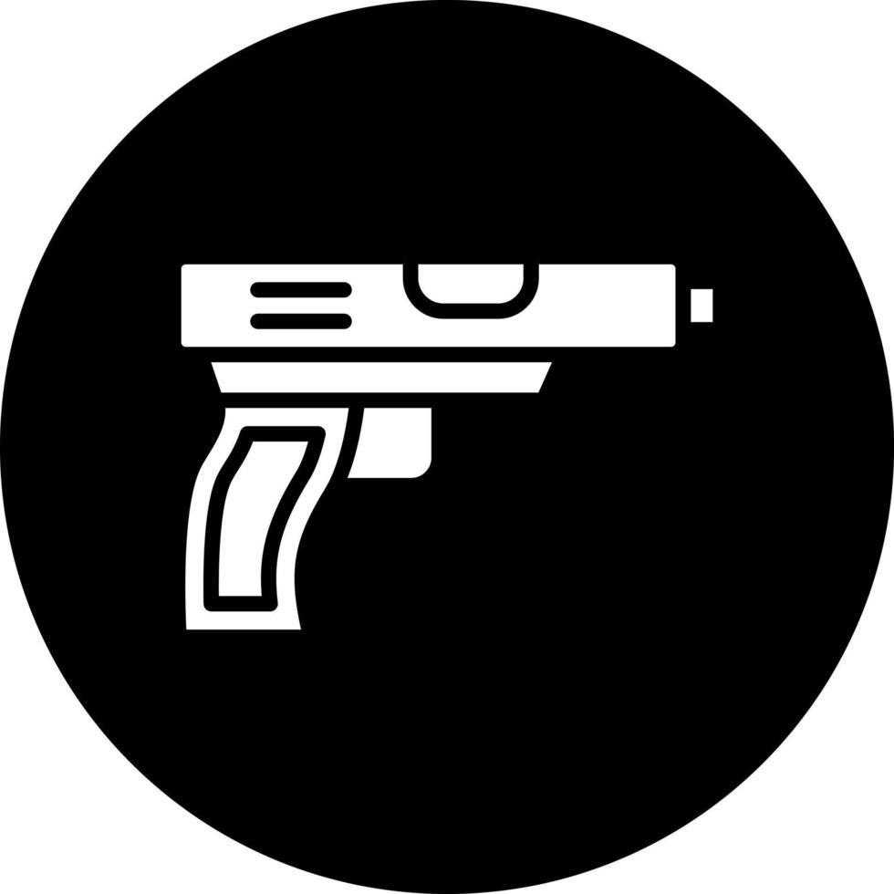 pistola vector icono estilo