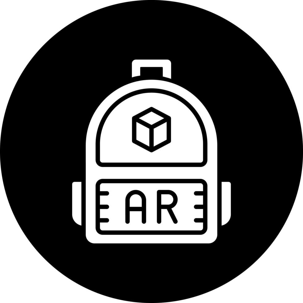 Ar Backpack Vector Icon Style
