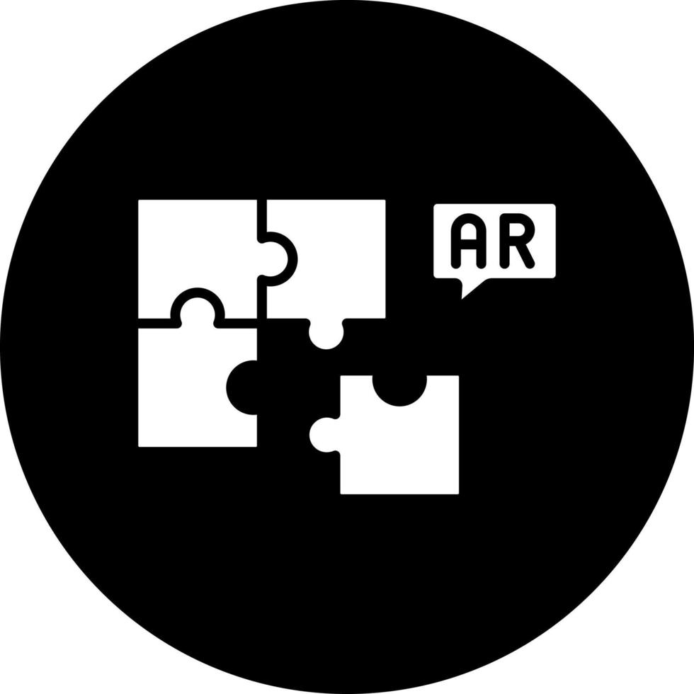 Ar Puzzle Vector Icon Style