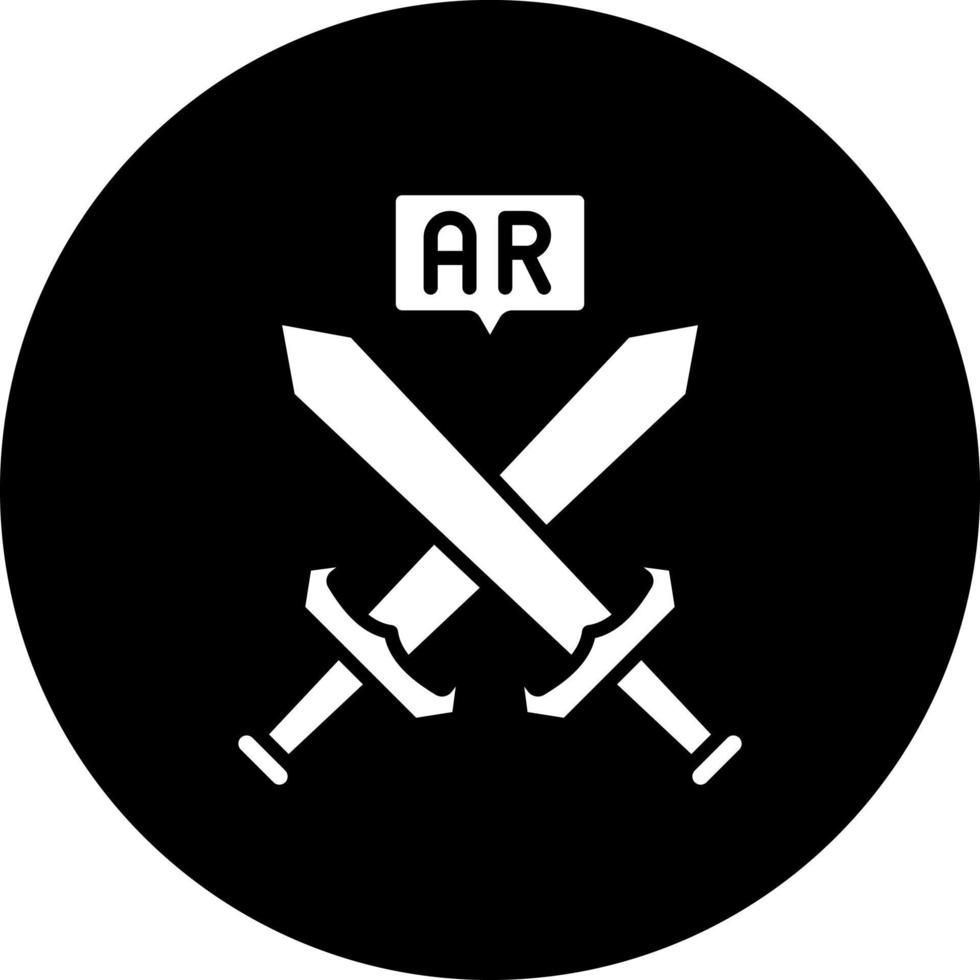 Ar Sword Fight Vector Icon Style