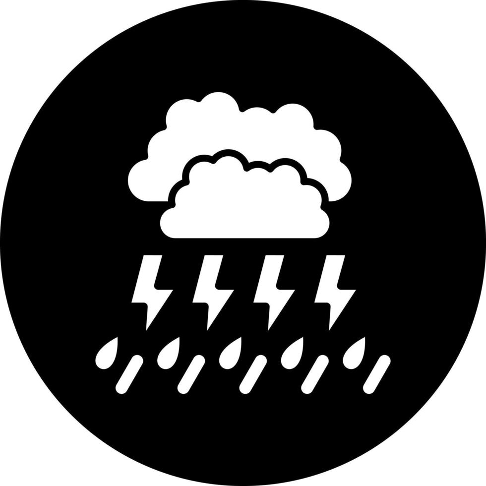 tormenta vector icono estilo