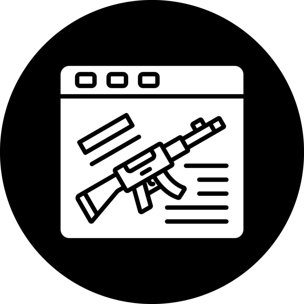 Game Gun Vector Icon Style