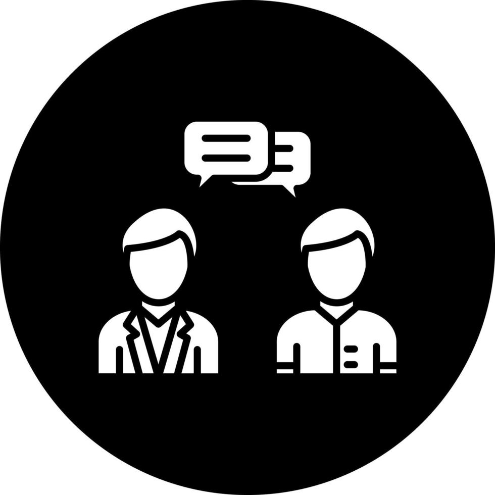 consultor vector icono estilo