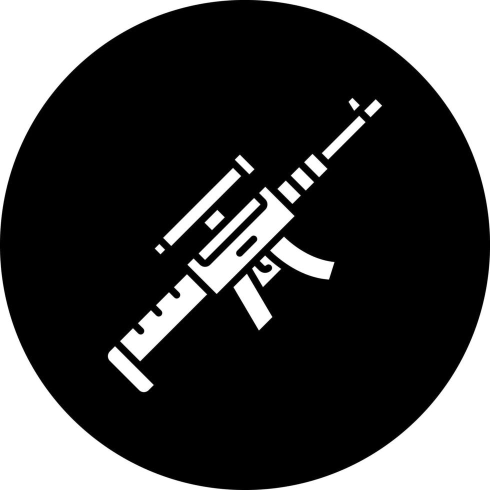 francotirador rifle vector icono estilo