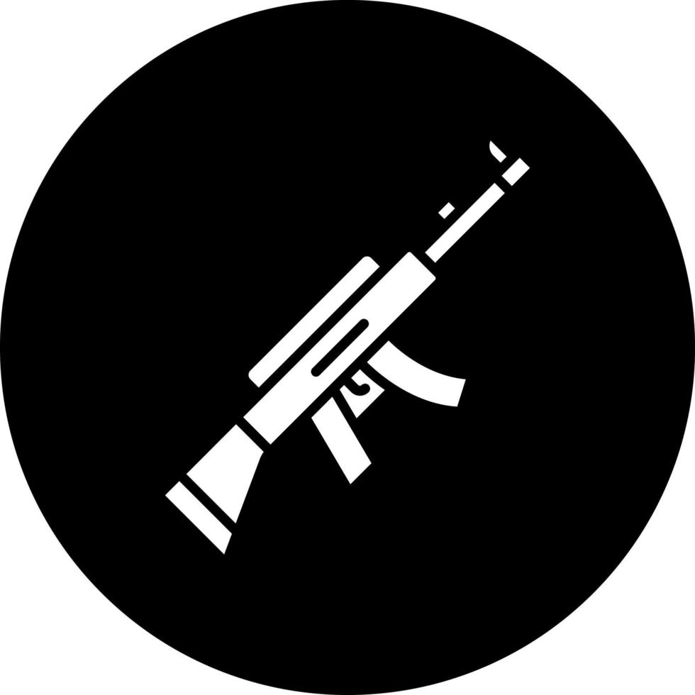 Assault Rifle Vector Icon Style