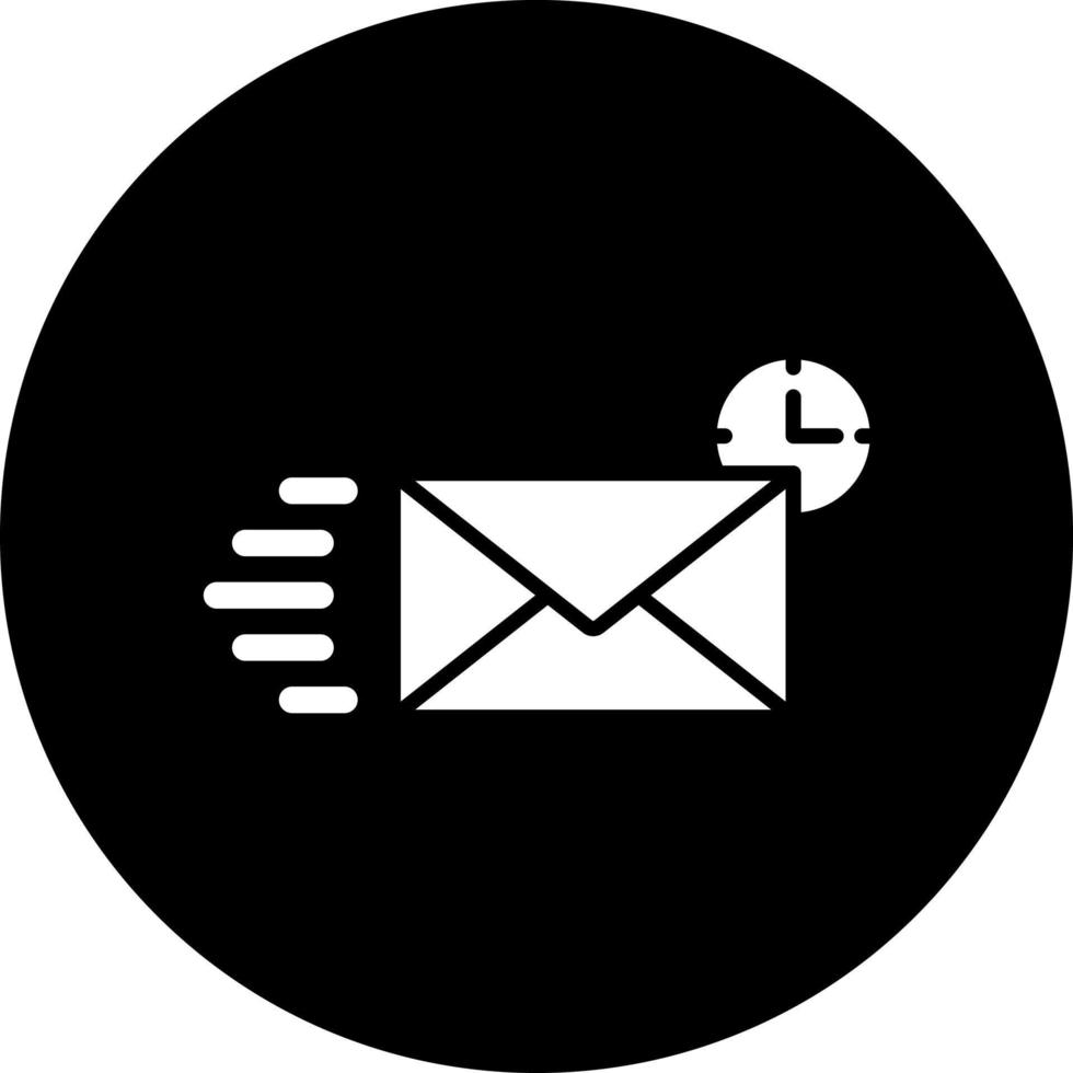 Rápido correo vector icono estilo