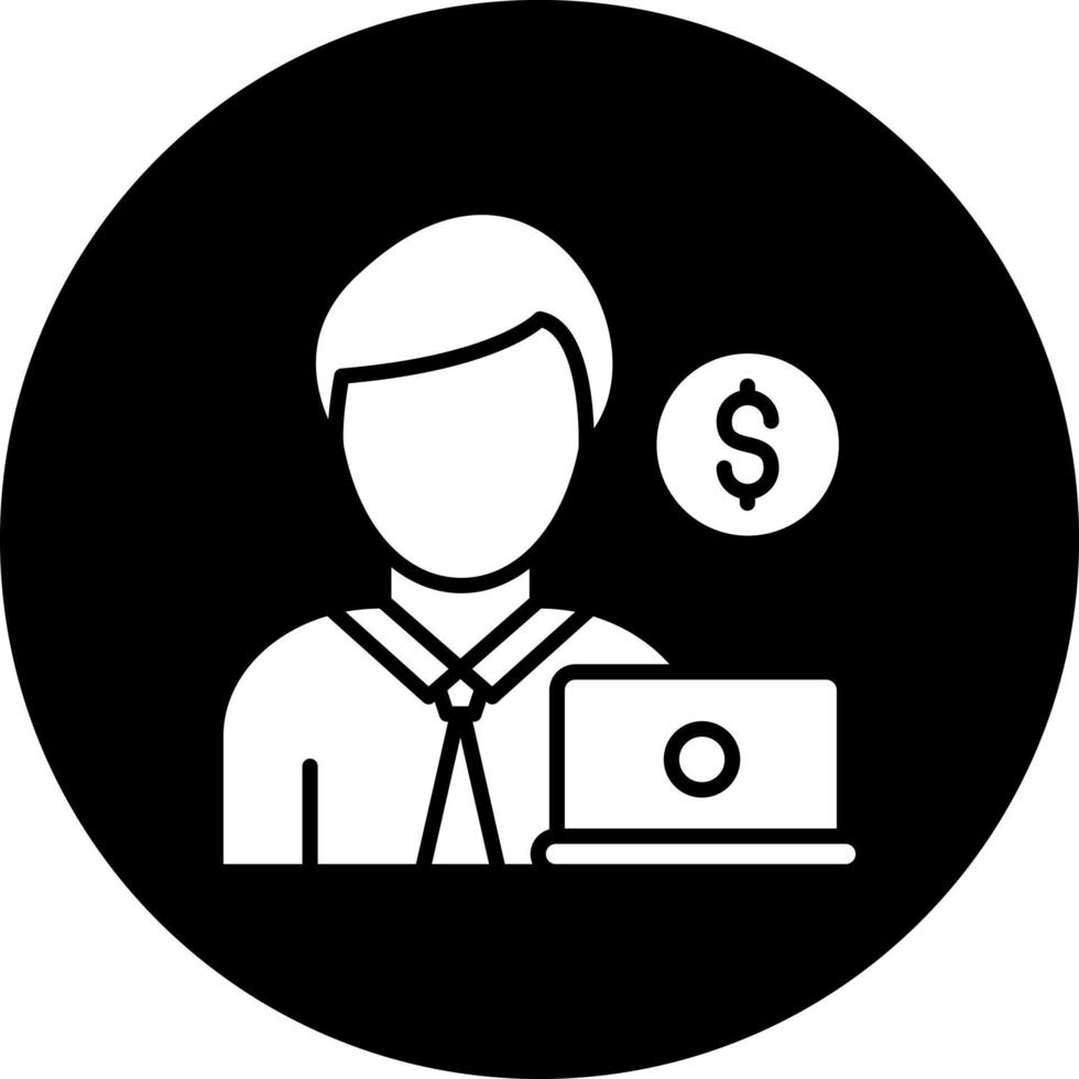 Freelancer Male Vector Icon Style