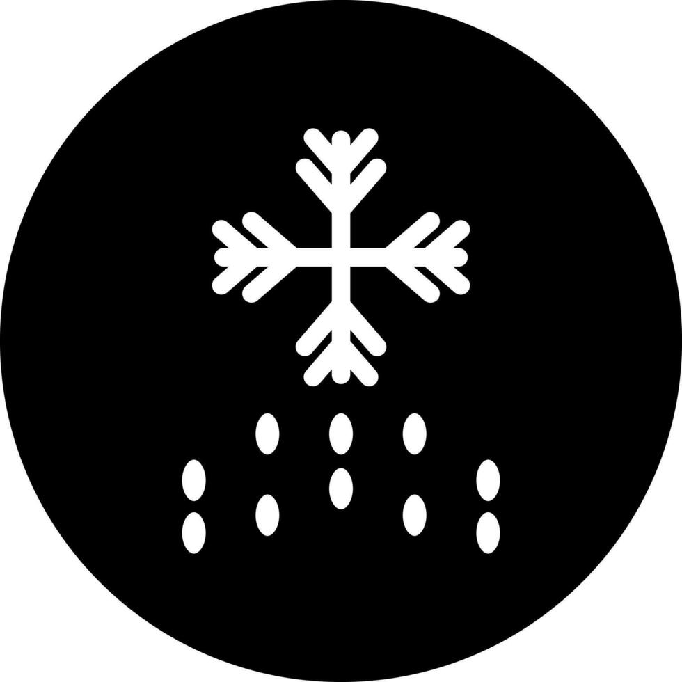 nieve vector icono estilo