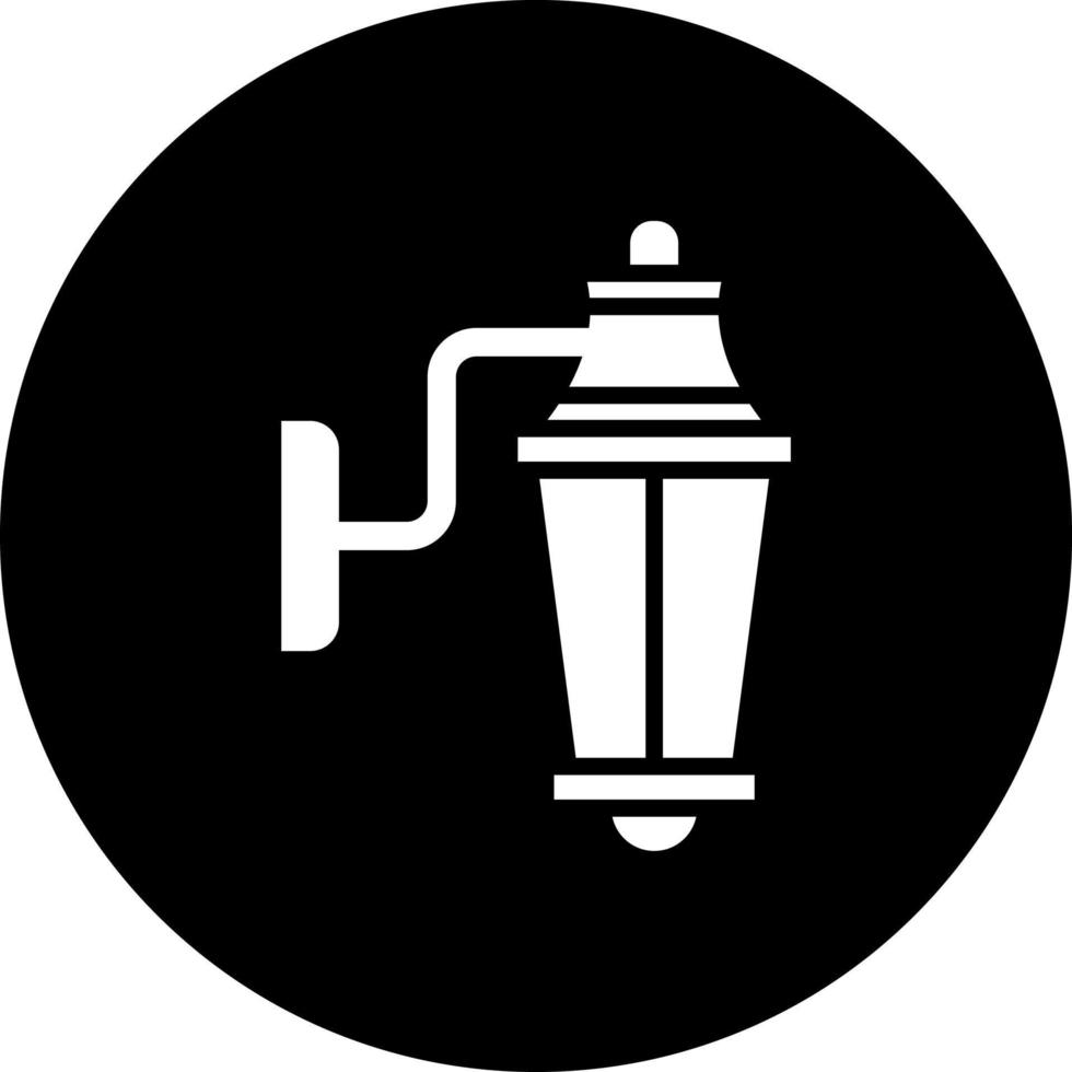 pared lámpara vector icono estilo