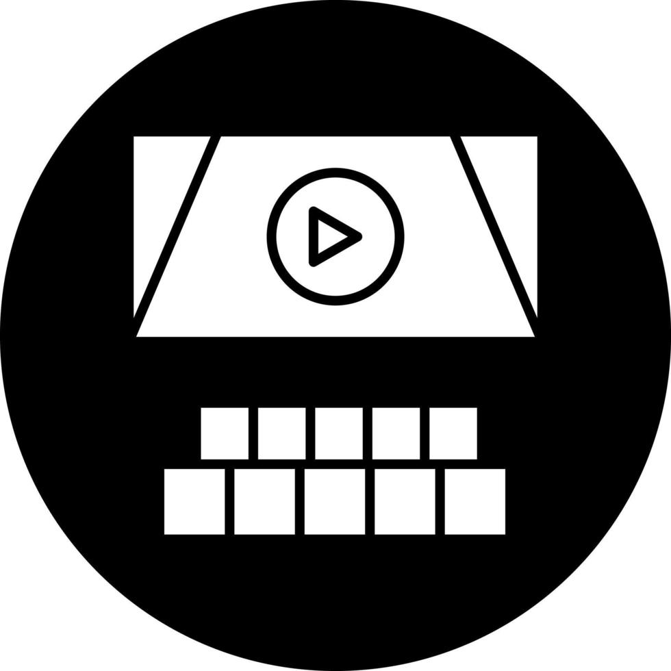 cine vector icono estilo