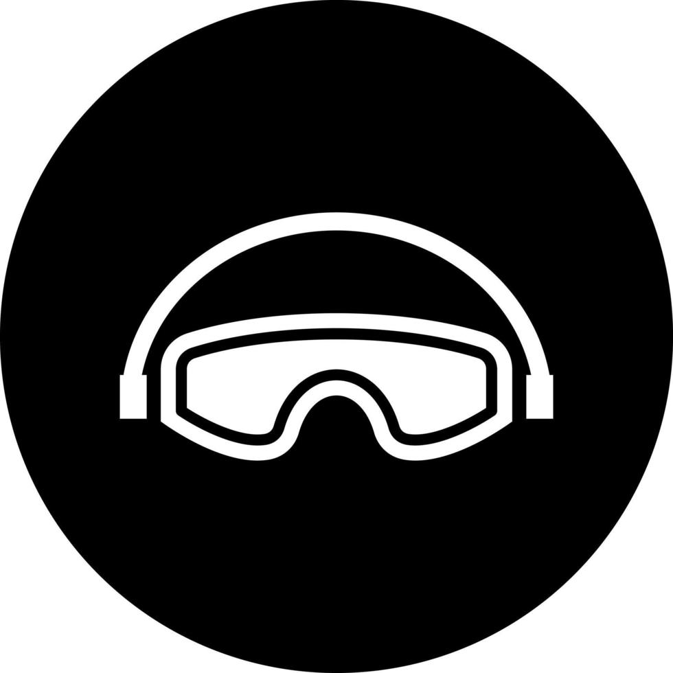 la seguridad lentes vector icono estilo