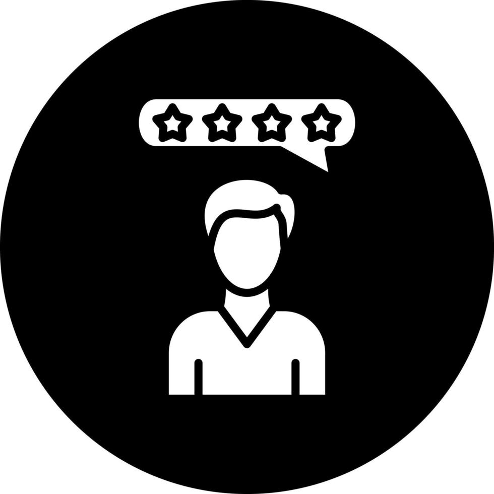 Customer Review Vector Icon Style