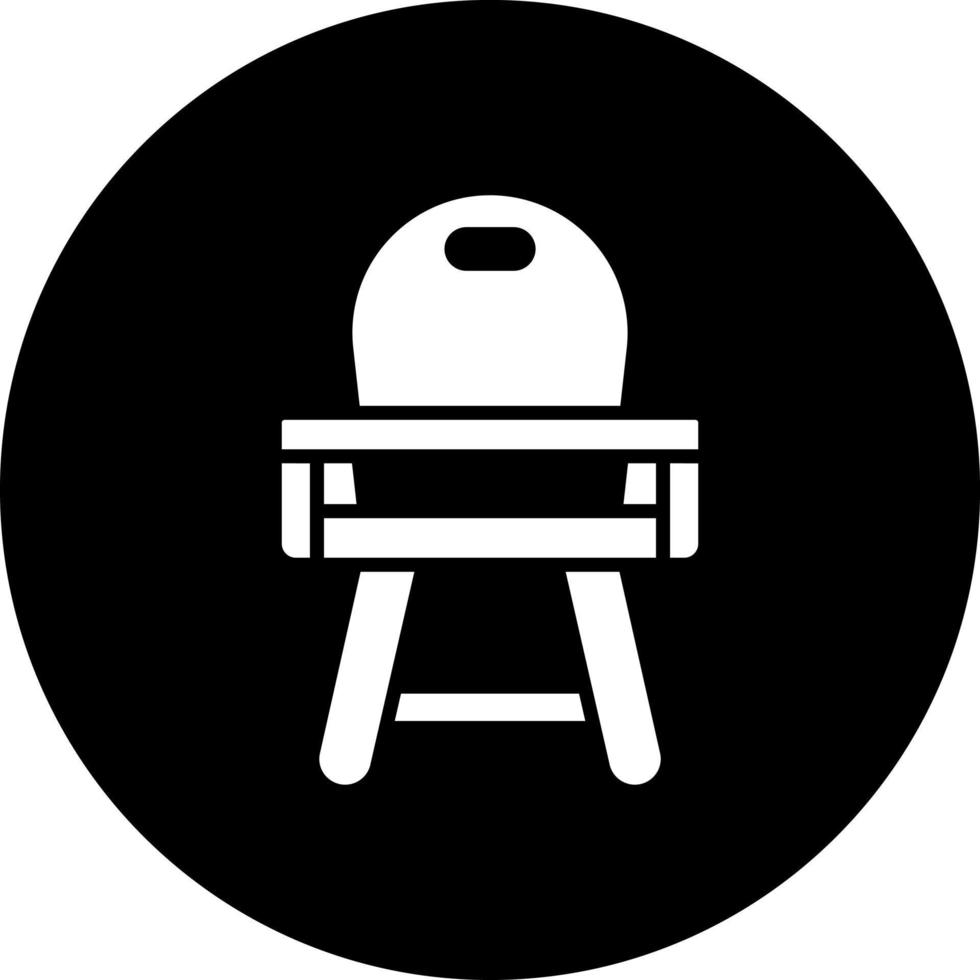 Baby Chair Vector Icon Style