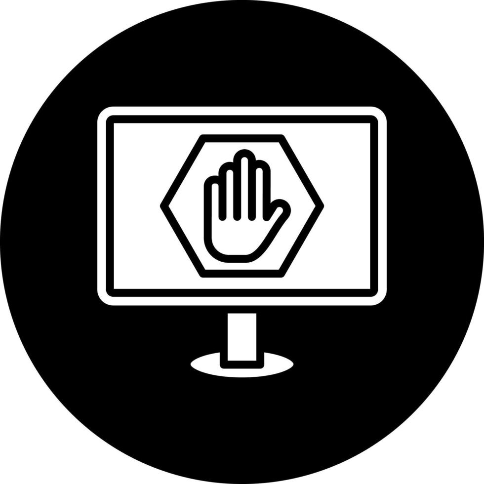 Ad Blocker Vector Icon Style