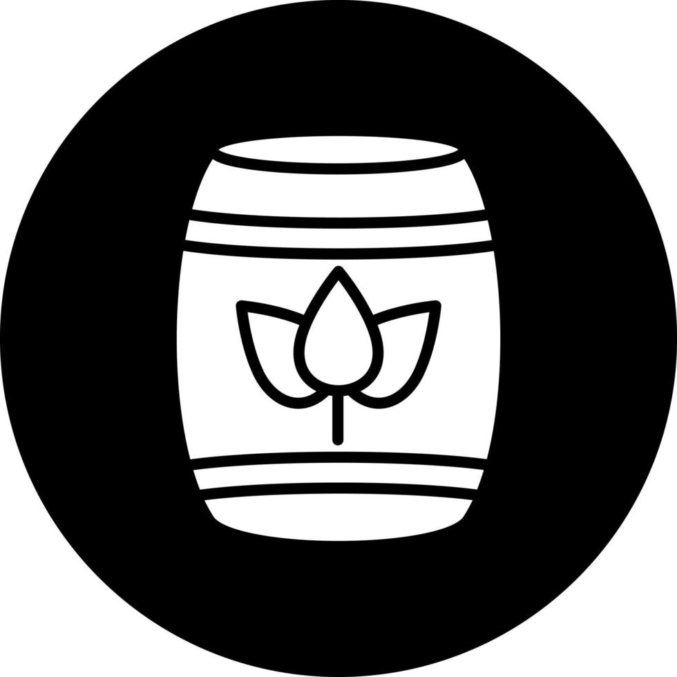 Eco Barrel Vector Icon Style