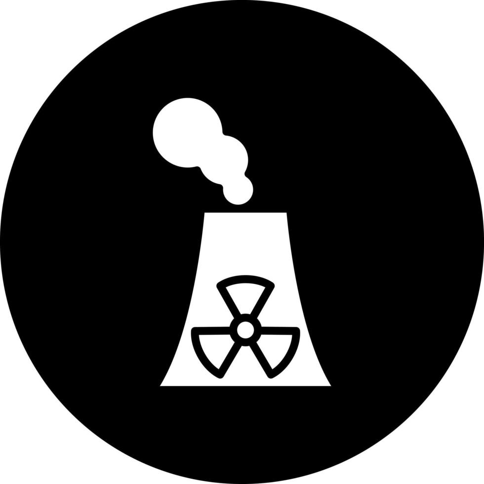 Nuclear Energy Vector Icon Style