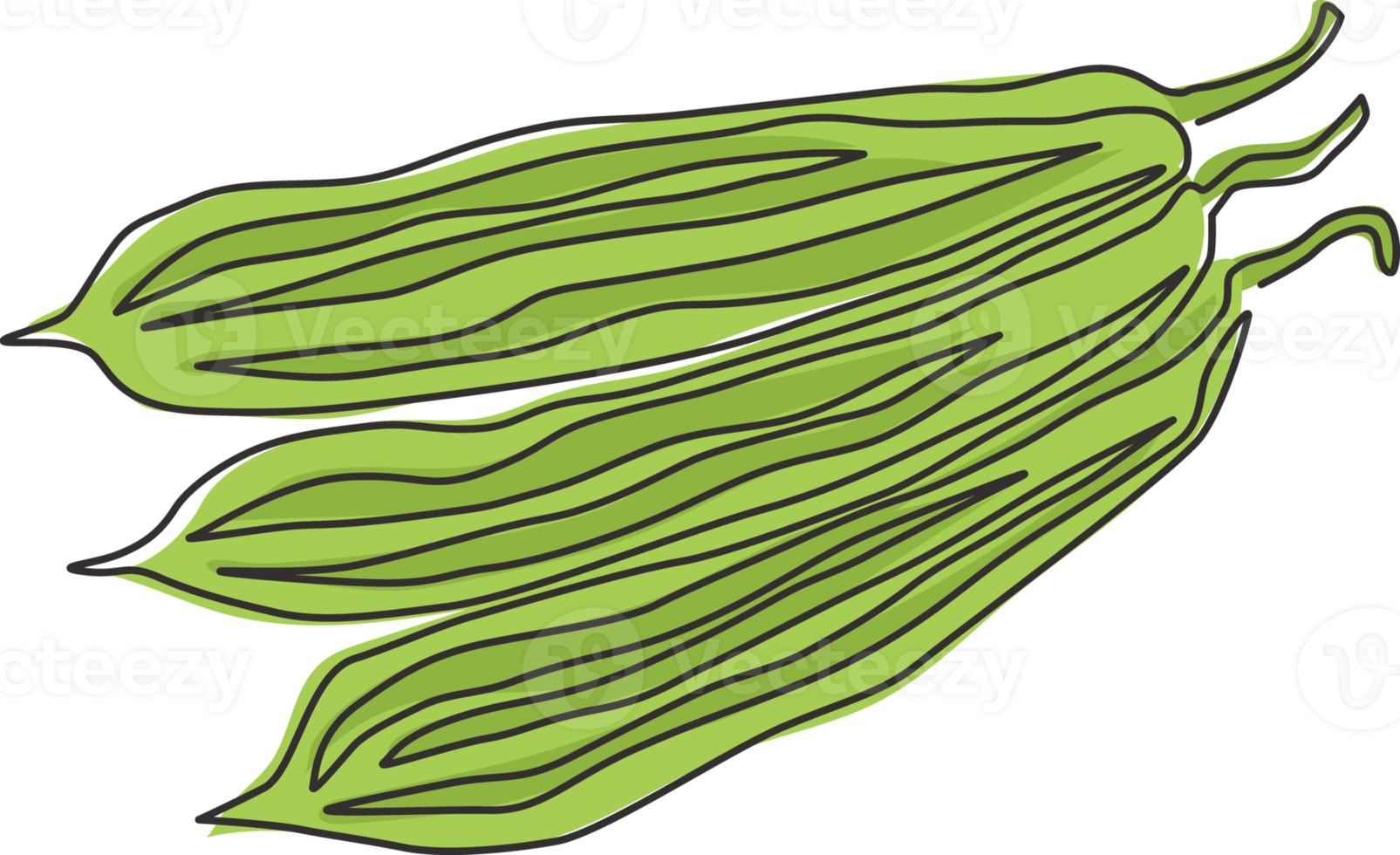 Eine durchgehende Strichzeichnung eines ganzen gesunden Bio-Schwammkürbisses für die Identität des Farmlogos. Frisches ägyptisches Gurkenkonzept für Gemüseikone. moderne einzeilig zeichnende Design-Vektorgrafikillustration png