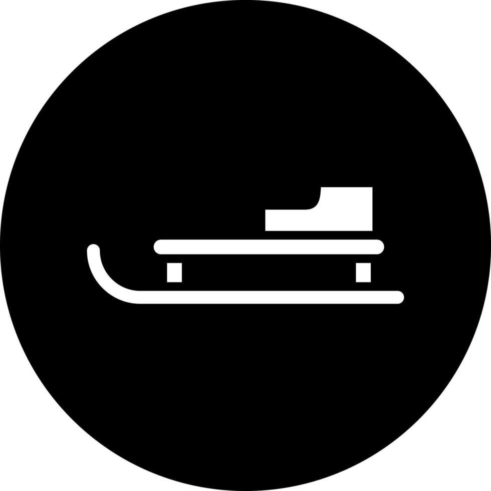 Sled Vector Icon Style