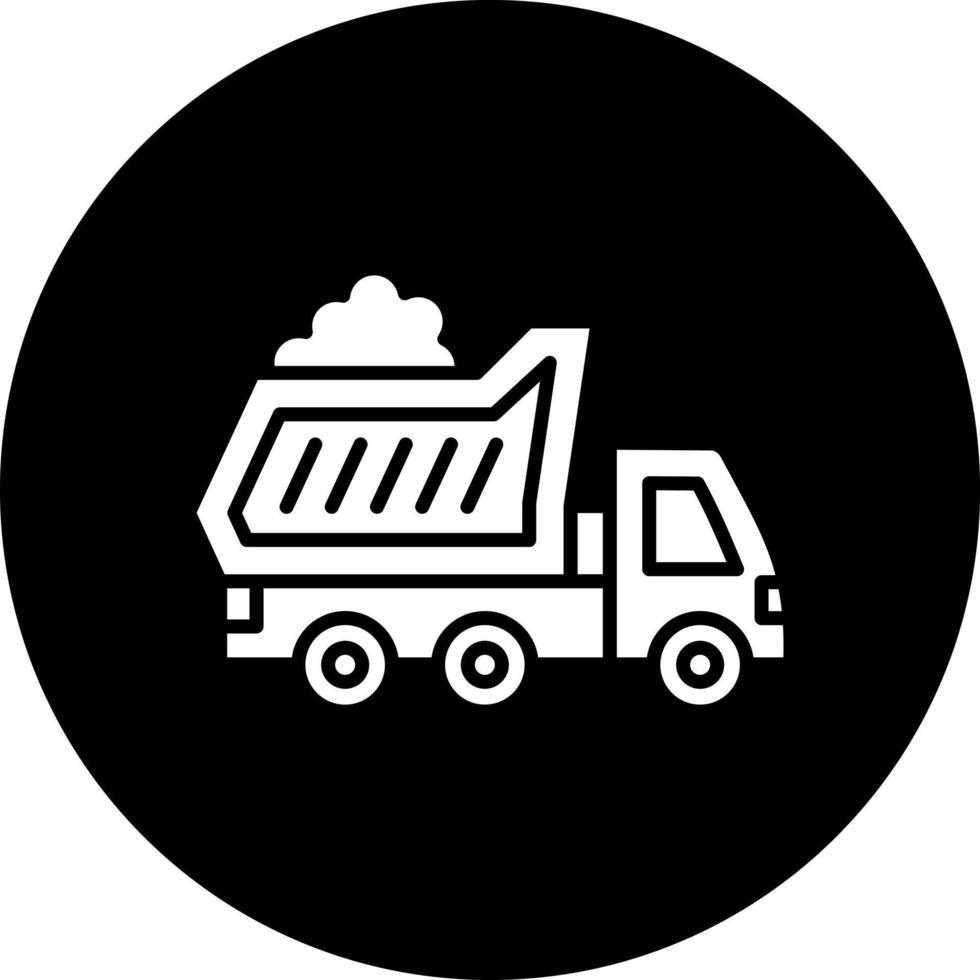 Dump Truck Vector Icon Style