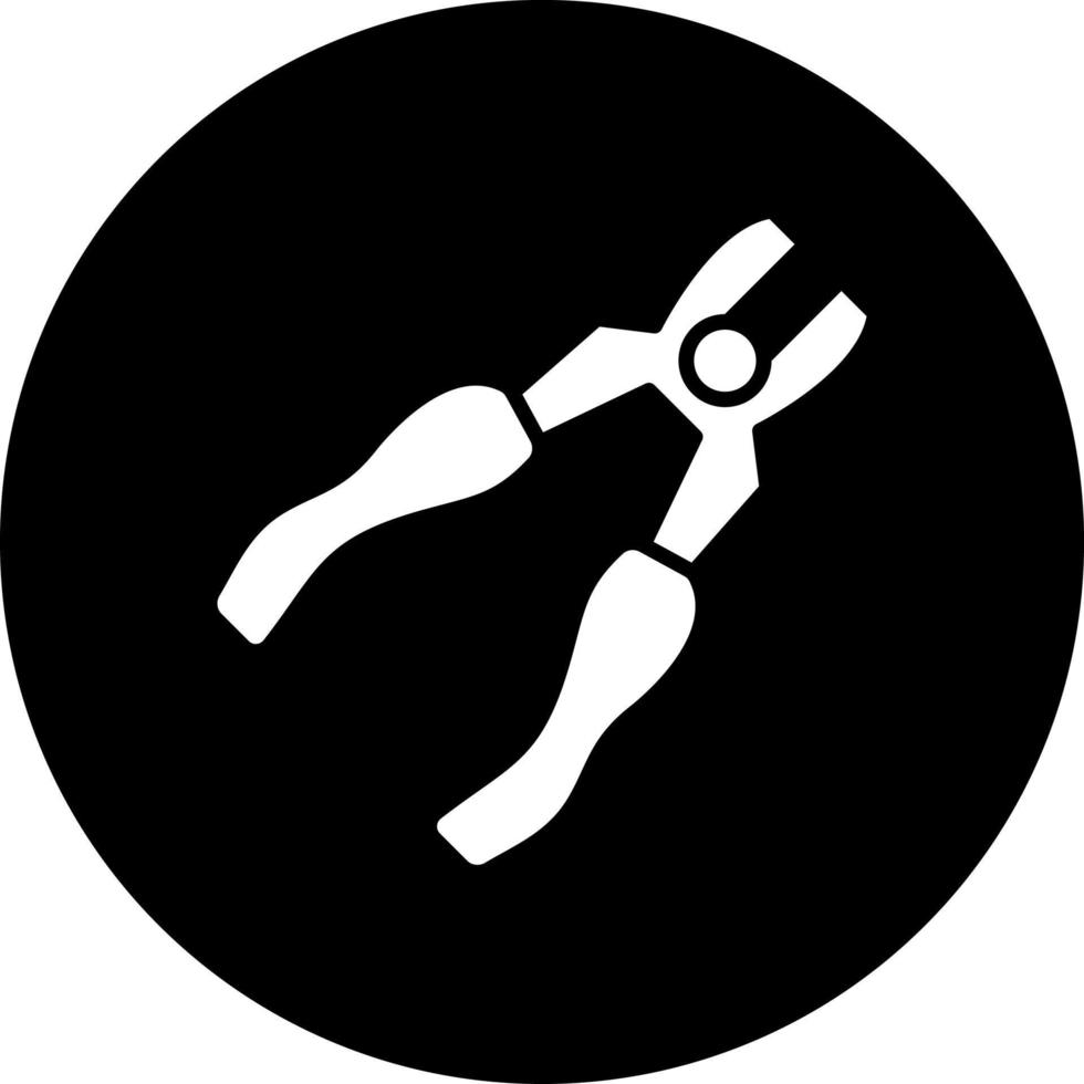 Pliers Vector Icon Style